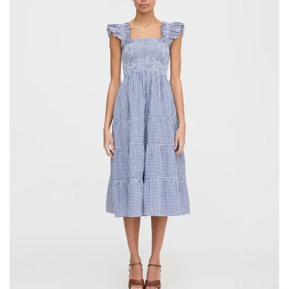 NWT Hill House Ellie Nap Dress in Navy Gingham - Picture 1 of 8